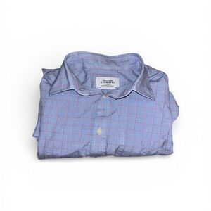 Men’s 16.5/33 Charles Tyrwhitt Blue Checkered Men's Shirt